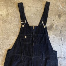 画像5: BLACK COLOR CORDUROY OVERALL / Ladies S(M) / MADE IN USA (5)