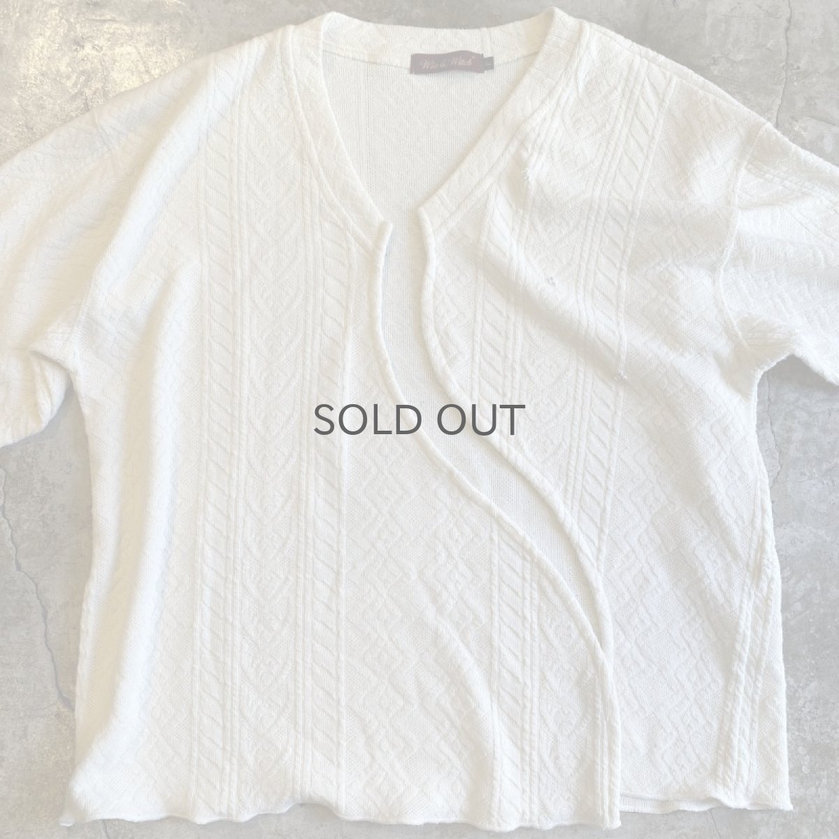 画像7: 【Wiz&Witch】"WEIRD" HOOK UP DEFORMATION CARDIGAN / OS (7)