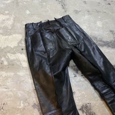 画像8: 【Wiz&Witch】FLARE CUT LEATHER PANTS / W30 (8)