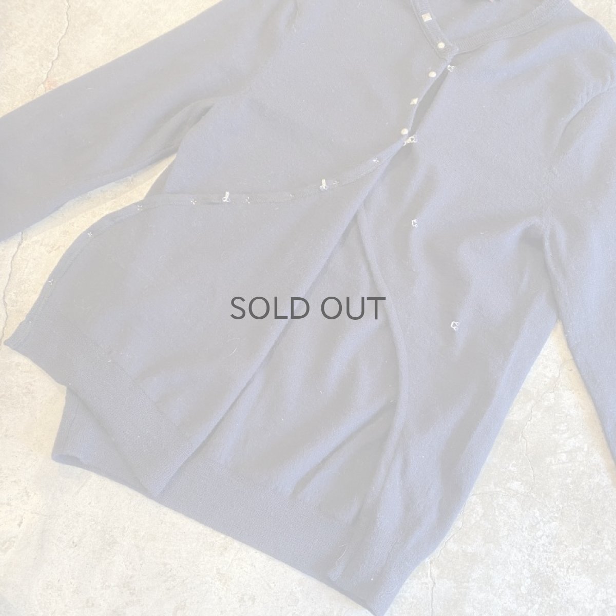 画像7: 【Wiz&Witch】"WEIRD" HOOK UP DEFORMATION STUDS CARDIGAN / OS (7)