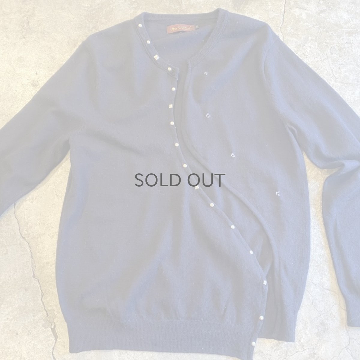 画像6: 【Wiz&Witch】"WEIRD" HOOK UP DEFORMATION STUDS CARDIGAN / OS (6)