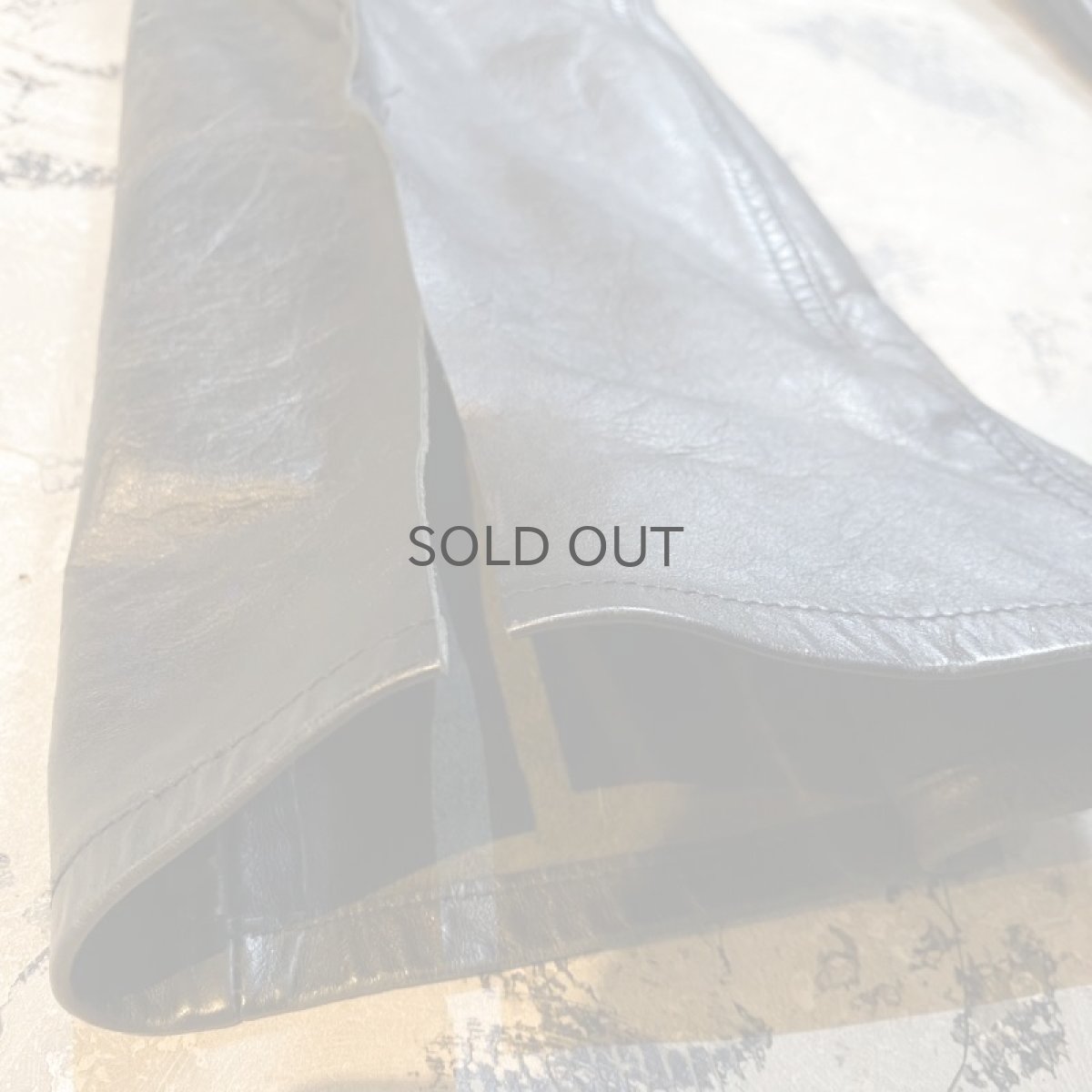 画像7: 【Wiz&Witch】FLARE CUT LEATHER PANTS / W30 (7)