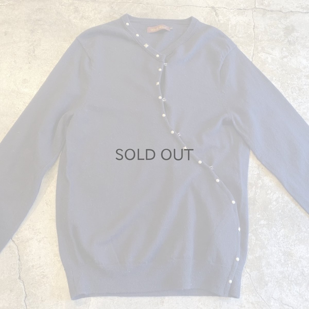 画像5: 【Wiz&Witch】"WEIRD" HOOK UP DEFORMATION STUDS CARDIGAN / OS (5)