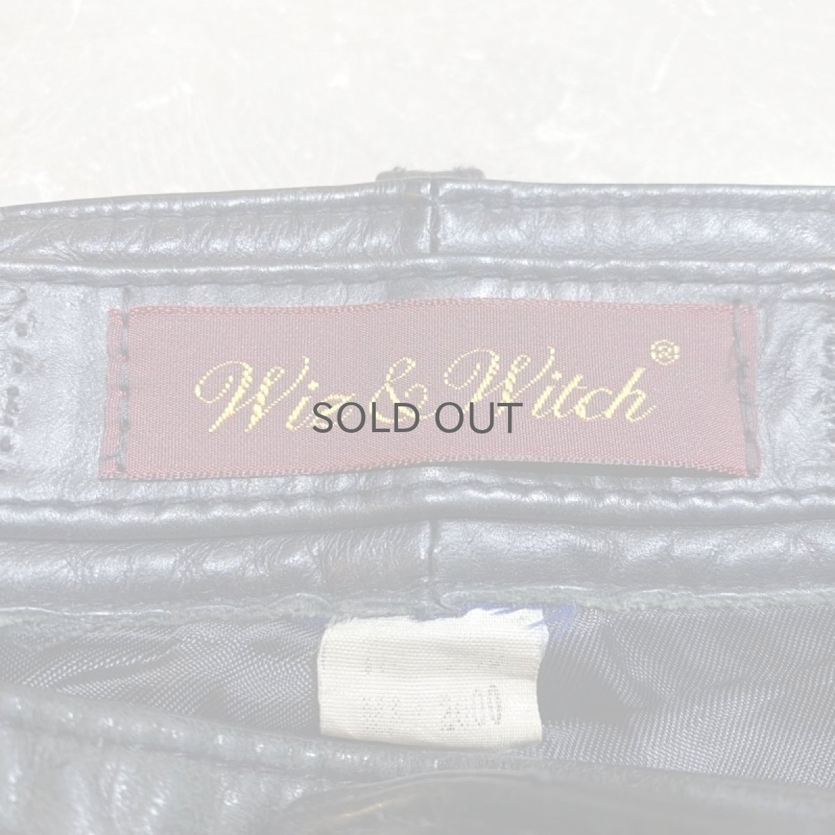 画像10: 【Wiz&Witch】FLARE CUT LEATHER PANTS / W30 (10)