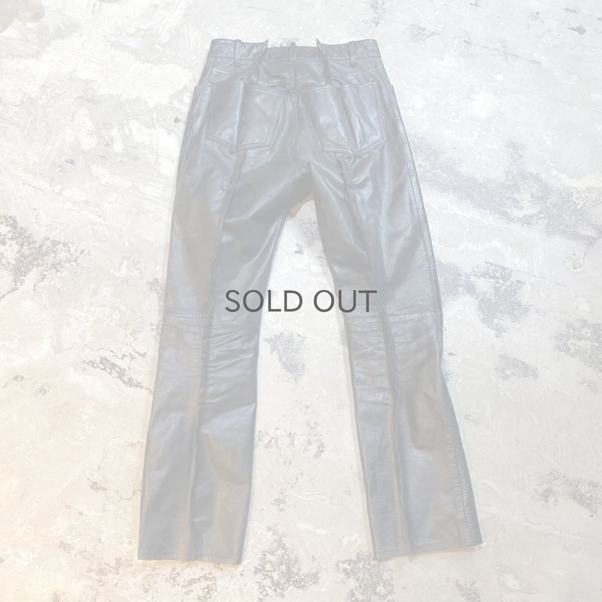 画像2: 【Wiz&Witch】FLARE CUT LEATHER PANTS / W30 (2)
