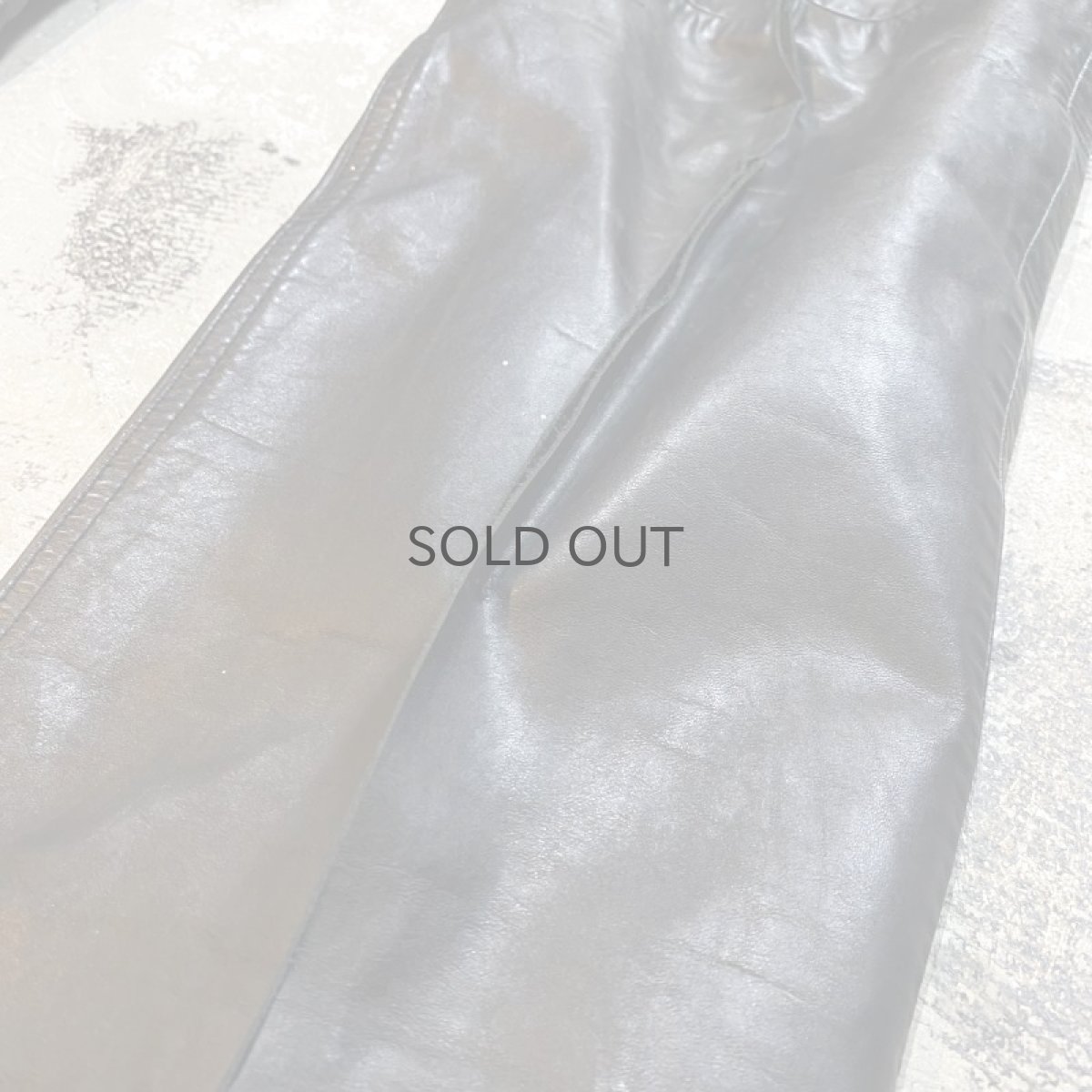 画像6: 【Wiz&Witch】FLARE CUT LEATHER PANTS / W30 (6)