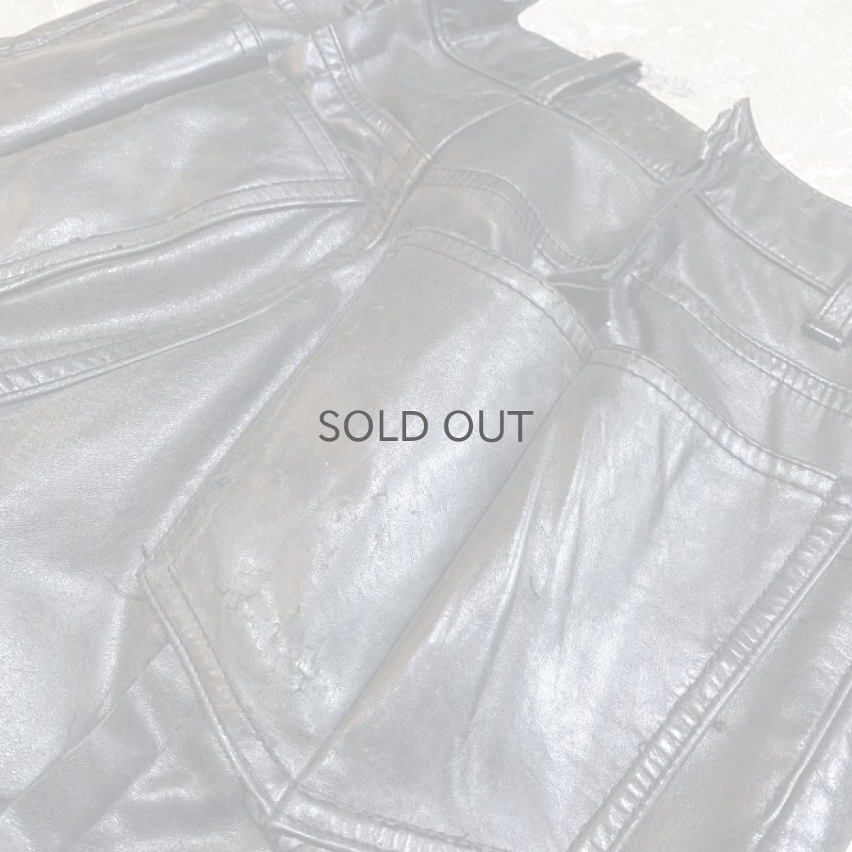 画像9: 【Wiz&Witch】FLARE CUT LEATHER PANTS / W30 (9)