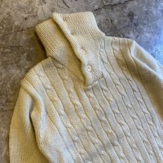 画像3: 【KENNINGTON】OLD HI NECK DESIGN KNIT SWEATER  / Ladies M (3)