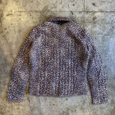 画像2: REVERSIBLE QUILTING LEOPARD DESIGN JACKET / Ladies M (2)