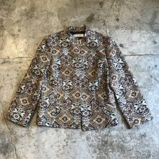 画像1: ALL OVER ART PATTERN GOBELIN DESIGN JACKET / Ladies M (1)