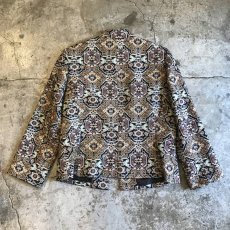 画像2: ALL OVER ART PATTERN GOBELIN DESIGN JACKET / Ladies M (2)