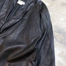 画像4: SHAWL COLLAR SINGLE LEATHER COAT / Mens S(L) (4)