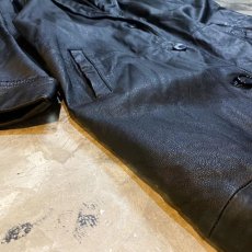 画像7: SHAWL COLLAR SINGLE LEATHER COAT / Mens S(L) (7)