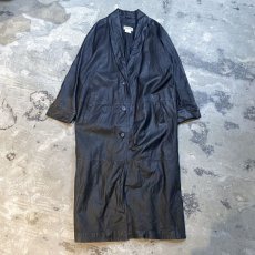 画像1: SHAWL COLLAR SINGLE LEATHER COAT / Mens S(L) (1)