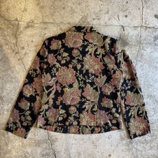 画像2: ALL OVER FLOWER PATTERN GOBELIN ZIP UP JACKET / Ladies M(10) / MADE IN USA  (2)