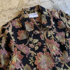 画像3: ALL OVER FLOWER PATTERN GOBELIN ZIP UP JACKET / Ladies M(10) / MADE IN USA  (3)