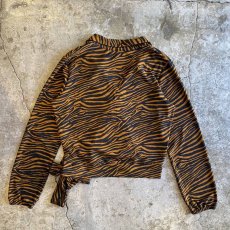 画像2: TIGER PATTERN CACHE COEUR DESIGN L/S TOPS / Ladies M (2)