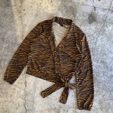 画像4: TIGER PATTERN CACHE COEUR DESIGN L/S TOPS / Ladies M (4)