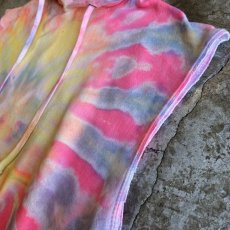 画像6: TIE DYE PATTERN CUT OFF N/S SWEAT / Ladies M (6)
