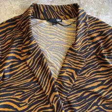 画像6: TIGER PATTERN CACHE COEUR DESIGN L/S TOPS / Ladies M (6)