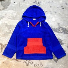 画像1: BICOLOR DESIGN PILE HOODIE / Mens S(L) (1)