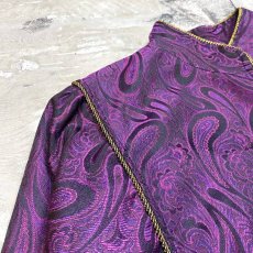 画像3: PAISLEY PATTERN PIPING DESIGN JACKET / Mens M (3)