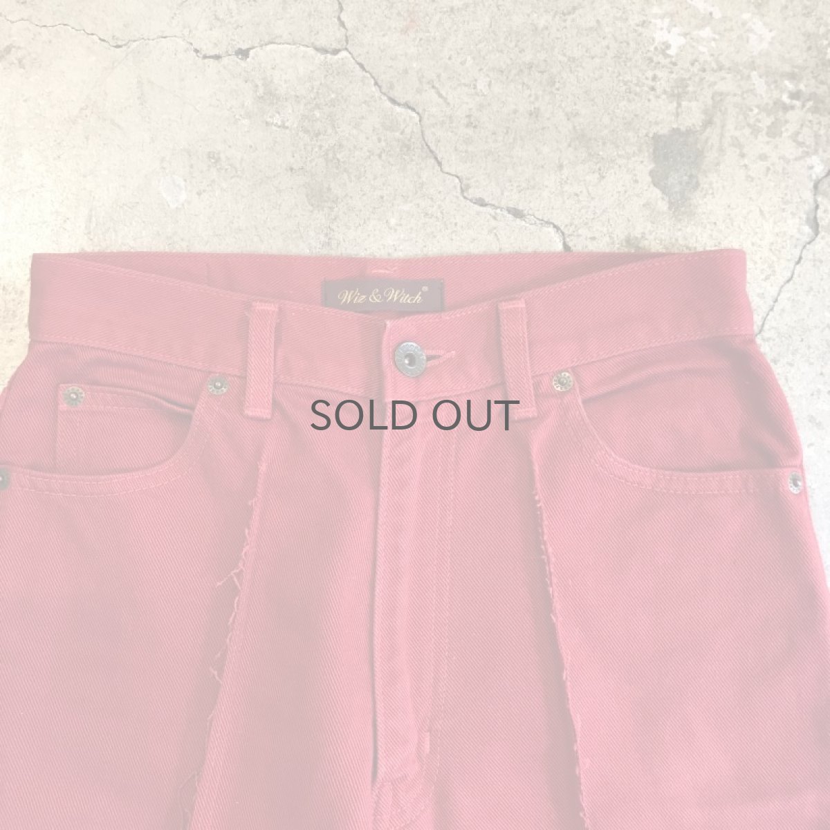 画像6: 【Wiz&Witch】FLARE CUT DENIM PANTS / W27 (6)