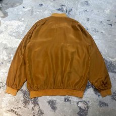 画像2: CAMEL COLOR SILK BLOUSON / Mens L (2)