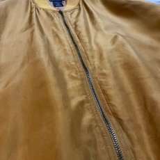 画像5: CAMEL COLOR SILK BLOUSON / Mens L (5)