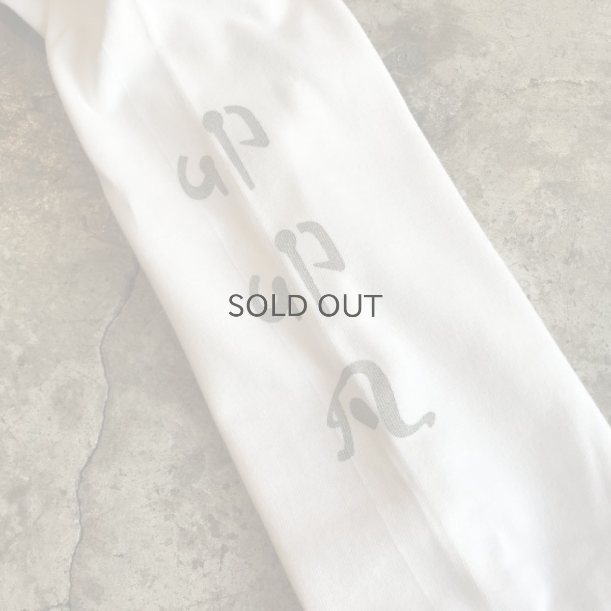 画像7: UNDERLAND × UBON 【笑門福来】　2022 CHINA PATTERN PRINTED L/S TEE / WHITE×SILVER / M&L (7)