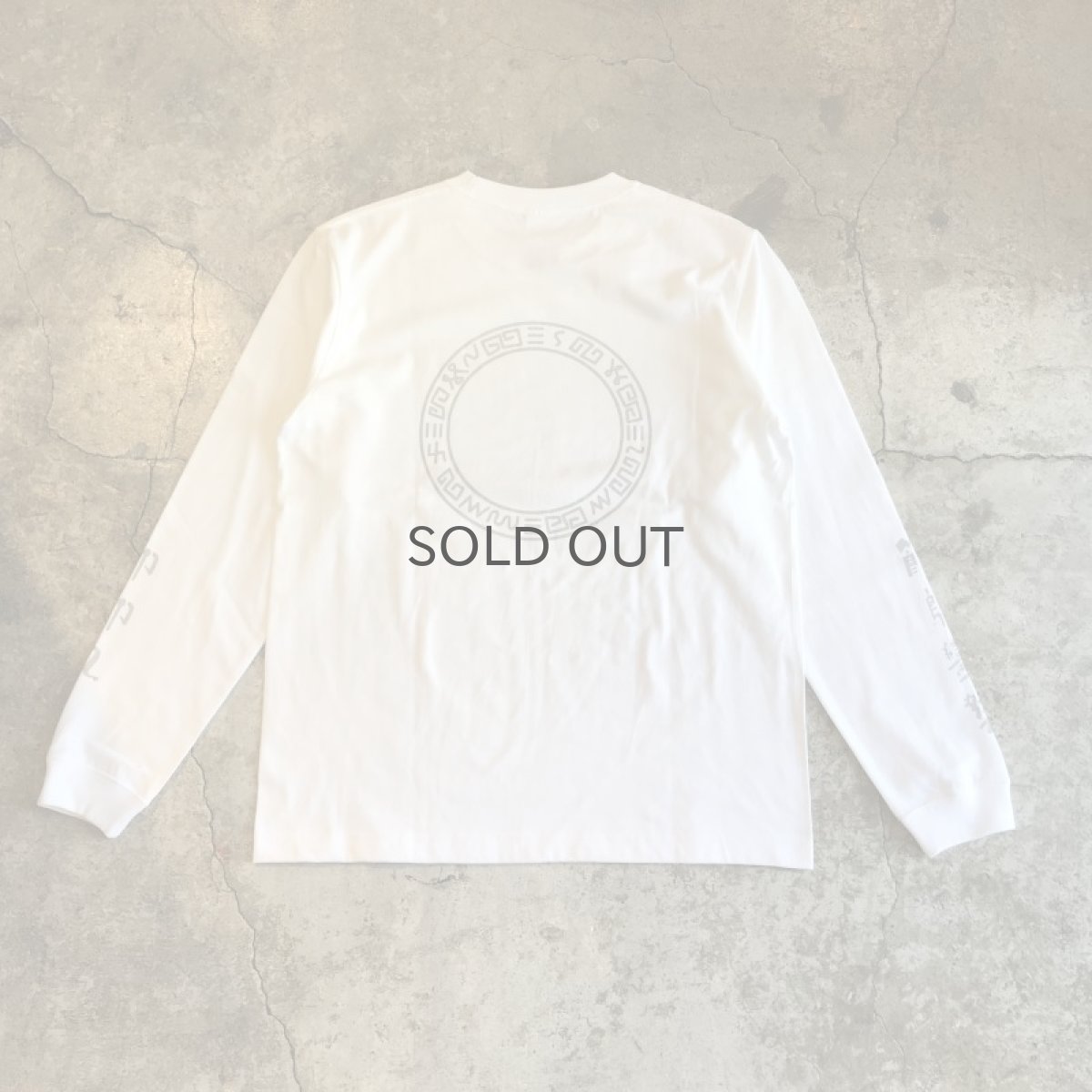 画像2: UNDERLAND × UBON 【笑門福来】　2022 CHINA PATTERN PRINTED L/S TEE / WHITE×SILVER / M&L (2)