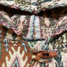 画像10: NATIVE STRIPES PATTERN GOBELIN HODDIE JACKET / Mens L (10)