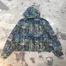 画像2: ART GRAPHIC PATTERN ZIP UP HOODIE JACKET / Mens M (2)