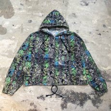 画像1: ART GRAPHIC PATTERN ZIP UP HOODIE JACKET / Mens M (1)