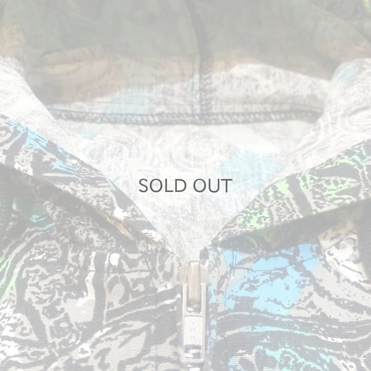 画像10: ART GRAPHIC PATTERN ZIP UP HOODIE JACKET / Mens M (10)