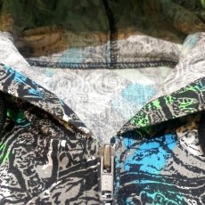 画像10: ART GRAPHIC PATTERN ZIP UP HOODIE JACKET / Mens M (10)