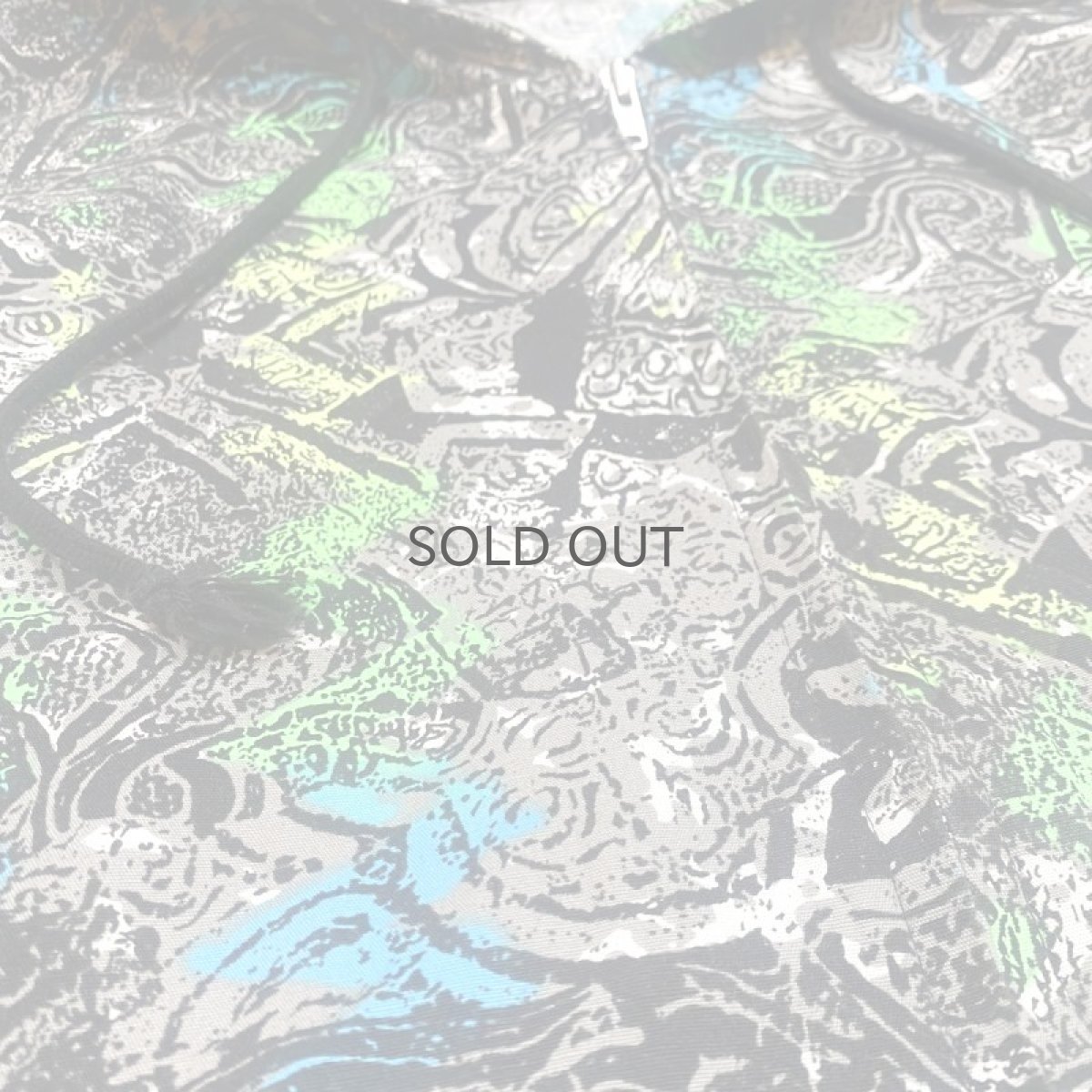 画像5: ART GRAPHIC PATTERN ZIP UP HOODIE JACKET / Mens M (5)