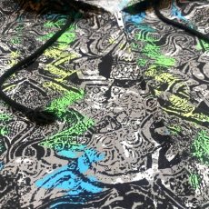画像5: ART GRAPHIC PATTERN ZIP UP HOODIE JACKET / Mens M (5)