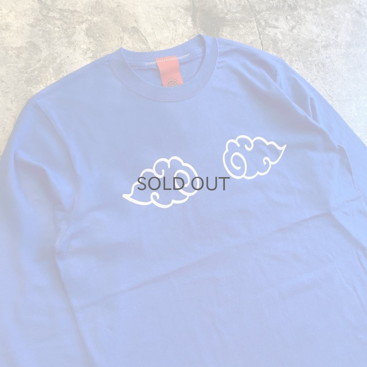 画像3: UNDERLAND × UBON 【笑門福来】　2022 CHINA PATTERN PRINTED L/S TEE / BLUE×WHITE / M (3)