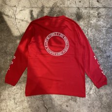 画像2: UNDERLAND × UBON 【笑門福来】　2022 CHINA PATTERN PRINTED L/S TEE / RED×WHITE / L (2)