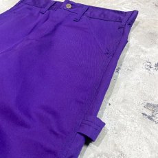 画像4: PURPLE COLOR STRAIGHT CARGO PANTS / W31 / MADE IN USA (4)