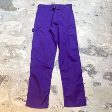 画像2: PURPLE COLOR STRAIGHT CARGO PANTS / W31 / MADE IN USA (2)