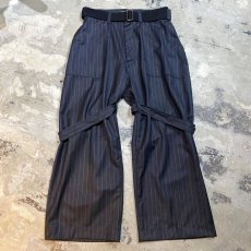 画像1: 【WONDERGROUND】NEO BONDAGE WIDE PANTS / OS (1)