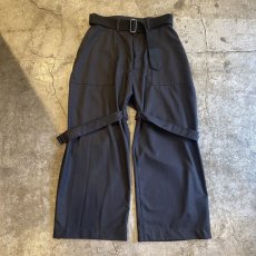 画像1: 【WONDERGROUND】NEO BONDAGE WIDE PANTS / OS (1)