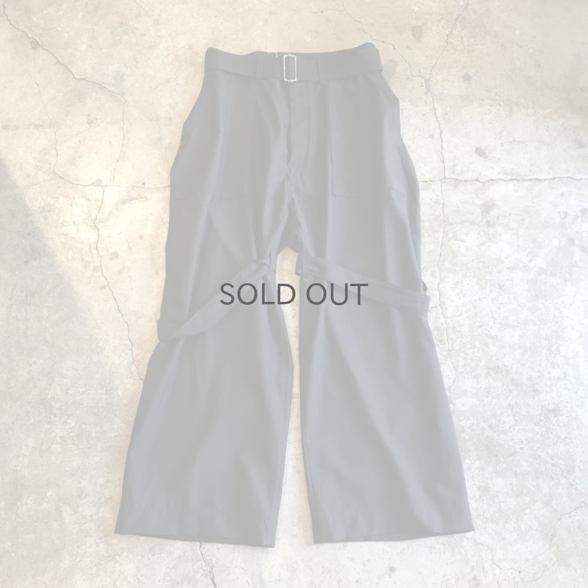 画像1: 【WONDERGROUND】NEO BONDAGE WIDE PANTS / OS (1)