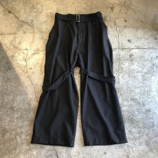 画像1: 【WONDERGROUND】NEO BONDAGE WIDE PANTS / OS (1)