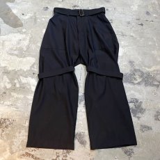 画像1: 【WONDERGROUND】NEO BONDAGE WIDE PANTS / OS (1)