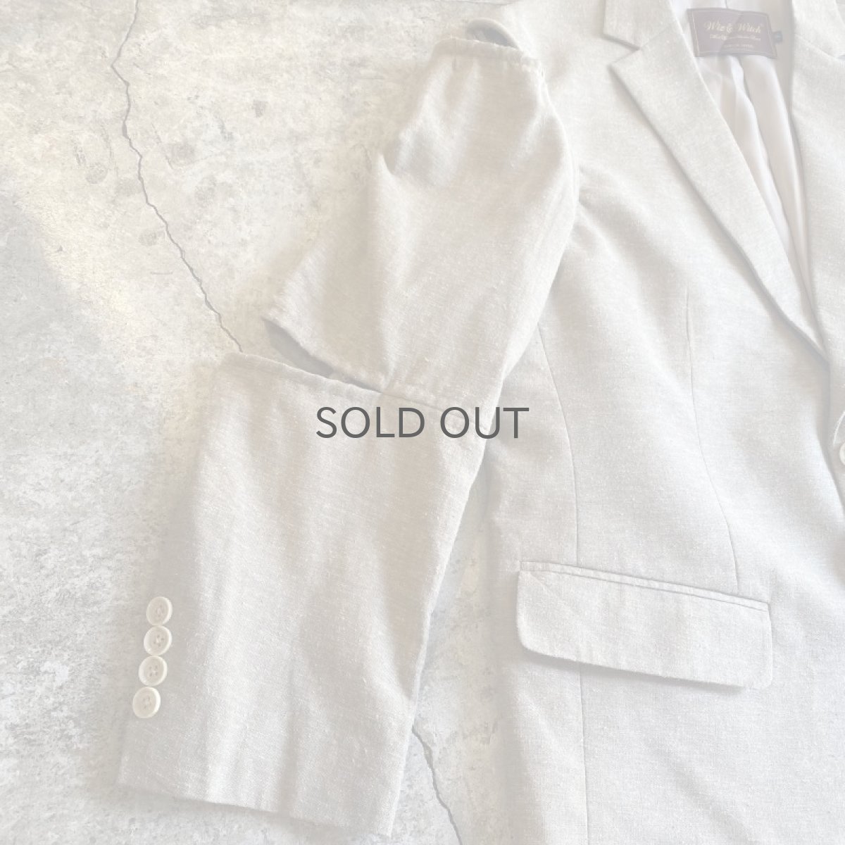 画像5: 【Wiz&Witch】"WEIRD" SHOULDER OFF LINEN TAYLOR JACKET / OS (5)