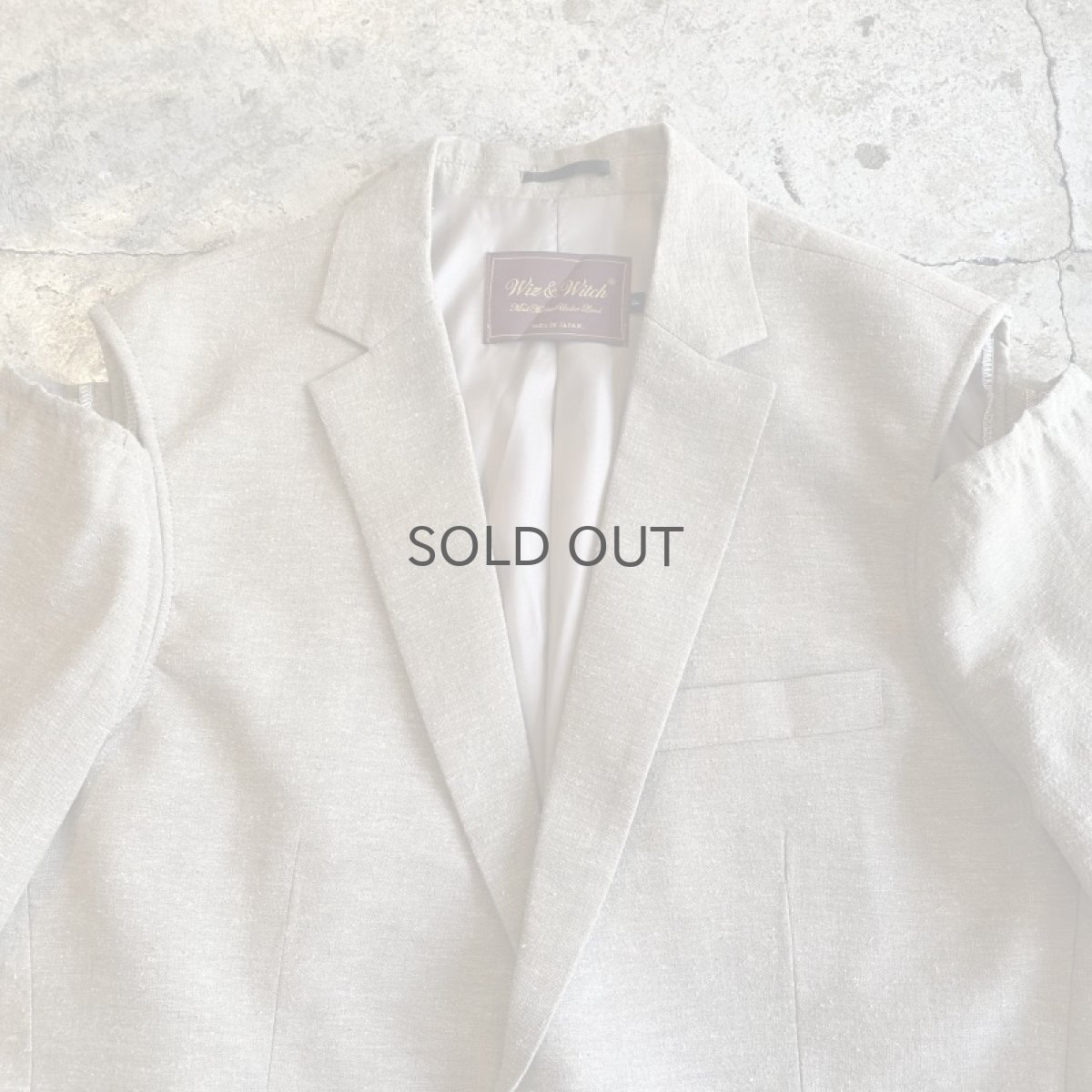 画像6: 【Wiz&Witch】"WEIRD" SHOULDER OFF LINEN TAYLOR JACKET / OS (6)