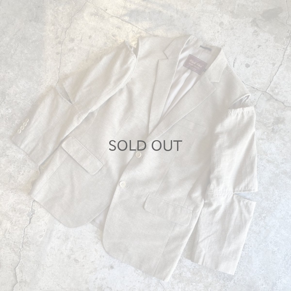 画像4: 【Wiz&Witch】"WEIRD" SHOULDER OFF LINEN TAYLOR JACKET / OS (4)